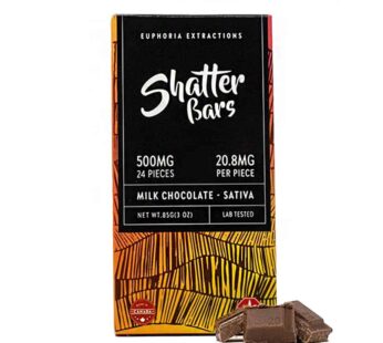 Euphoria Extractions Chocolate Shatter Bars (500mg)